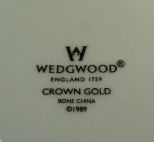 ウェッジウッドWedgwood クラウンゴールド　ティーカップ＆ソーサー 【ウェッジウッド廃盤品/個数限定】