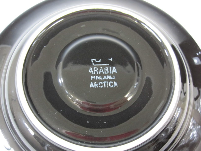 アラビア ARABIA　ブラックアーキティカ　コーヒーカップ＆ソーサー【アラビア廃盤品/個数限定】