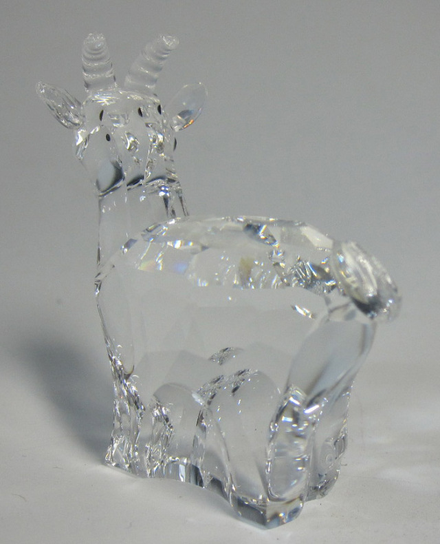 スワロフスキー SWAROVSKI シルバークリスタル 干支 ゴート 未