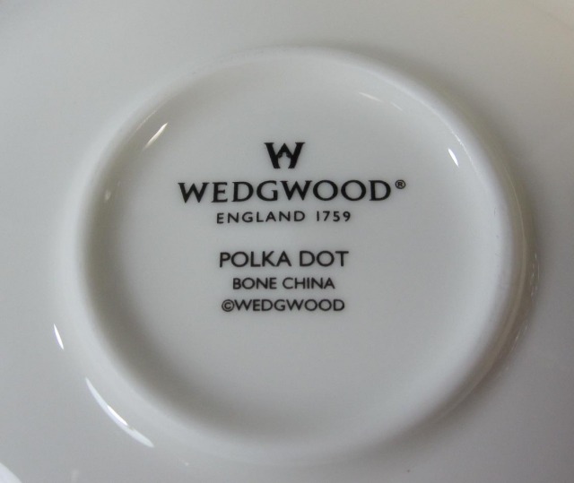 ウェッジウッド Wedgwood ハーレークイーンコレクション ポルカドット　コーヒー　カップ＆ソーサー グリーン