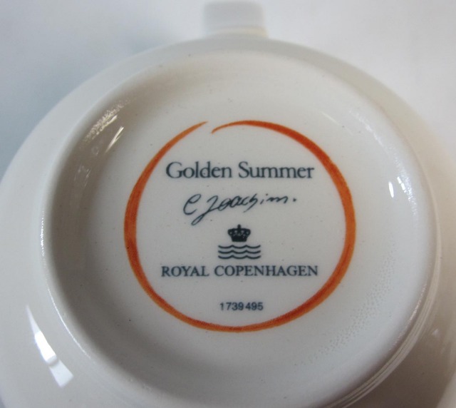 ロイヤルコペンハーゲン Royal Copenhagen ゴールデンサマー マグカップ【ロイヤルコペンハーゲン廃盤品/新品】