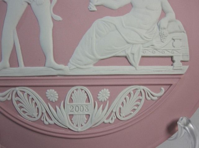 ウェッジウッド Wedgwood ジャスパー ピンク イヤープレート