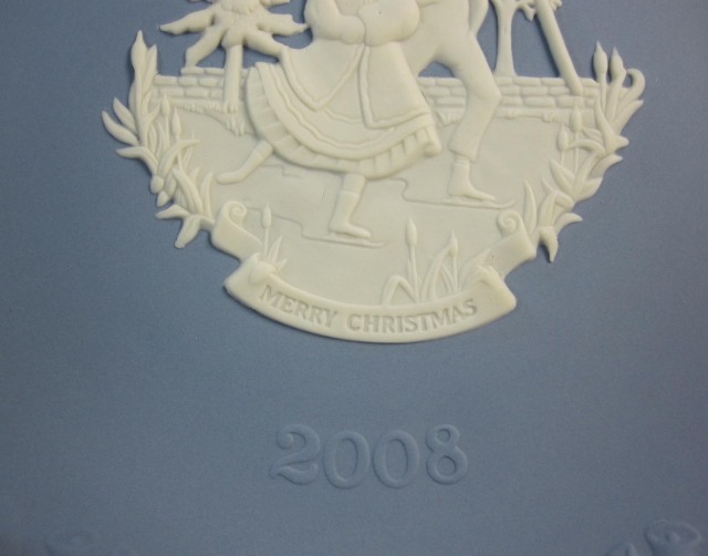 ウェッジウッド　Wedgwood ジャスパー 　クリスマスプレート　２００８年　【新品/個数限定】