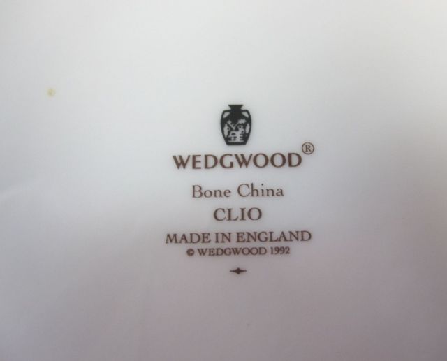 ウェッジウッドWedgwood クリオ  ２０ｃｍプレート　フルリムボーダー　【ウェッジウッド廃盤品/個数限定】