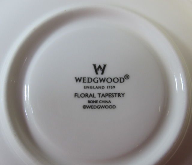 ウエッジウッドWedgwood　フローラルタペストリー　カップ＆ソーサー リー　【ウェッジウッド廃盤品/個数限定】