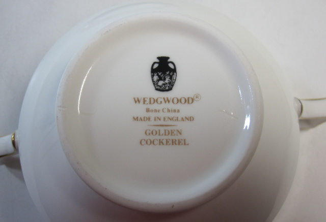 ウェッジウッド Wedgwood ゴールデンコックウェル  スープ　カップ＆ソーサー【ウェッジウッド廃盤品/個数限定】