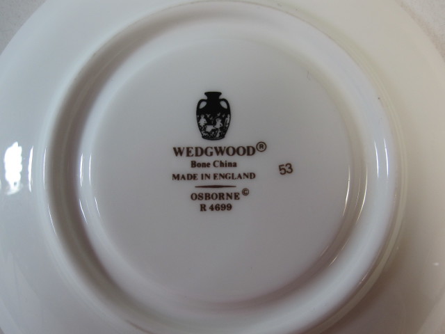 ウェッジウッド Wedgwood オズボーン ボンド　（デミタス）　カップ＆ソーサー 　【個数限定】