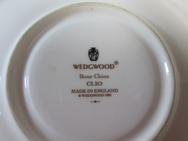 ウェッジウッド Wedgwood クリオ  カップ＆ソーサー  リー ※金採にかすれ有り　【ウェッジウッド廃盤品/個数限定】