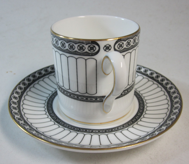 ウェッジウッド　Wedgwood　コロネードブラック カップ＆ソーサー ボンド【廃盤品/個数限定】