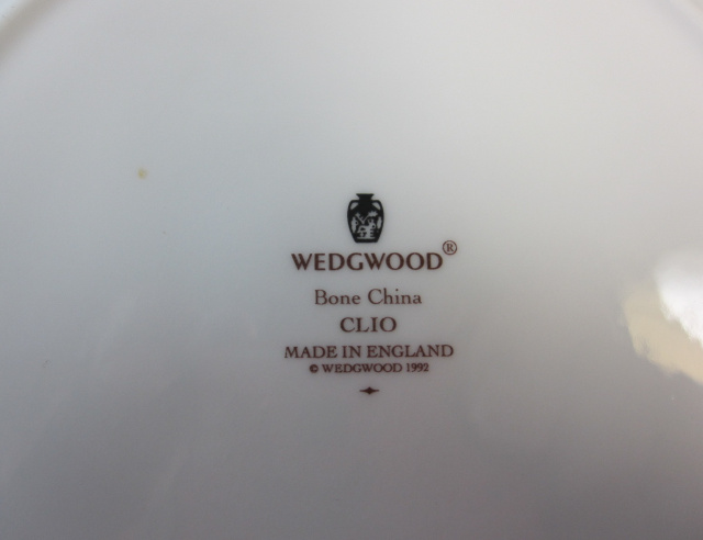 ウェッジウッド Wedgwood クリオ  ２０ｃｍプレート　フルリムボーダー　【ウェッジウッド廃盤品/個数限定】