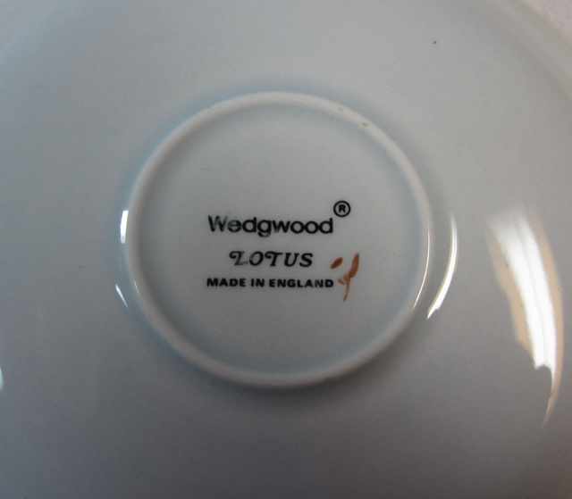 ウェッジウッド　Wedgwood　ロータス　デミタス　カップ＆ソーサー【ウェッジウッド廃盤品/個数限定】