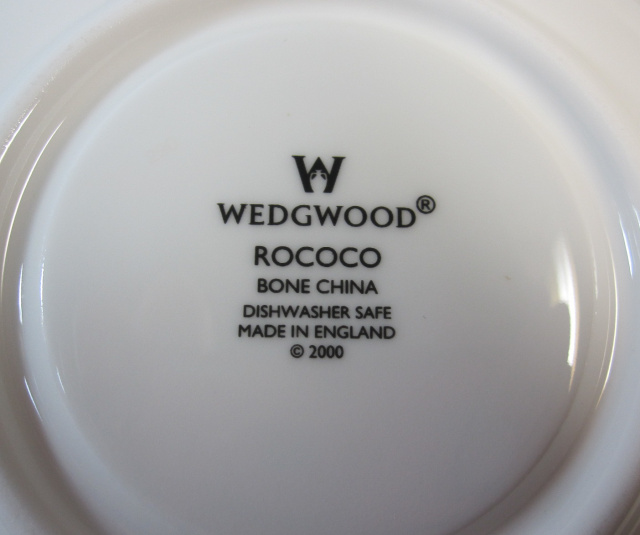 ウェッジウッド　Wedgwood　ロココ　カップ＆ソーサー　ボンド【ウェッジウッド廃盤品/個数限定】