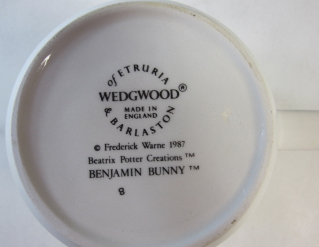 ウェッジウッド　Wedgwood ピーターラビット　ベンジャミン　バニー　マグ　英国製　MADE IN ENGLAND