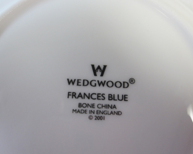 ウエッジウッド Wedgwood フランシスブルー　ティー　カップ＆ソーサー　【ウェッジウッド廃盤品/個数限定】