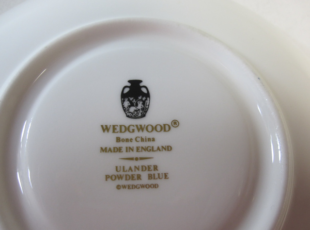 ウェッジウッド Wedgwood  ユーランダーパウダーブルー カップ＆ソーサー  ピオニー