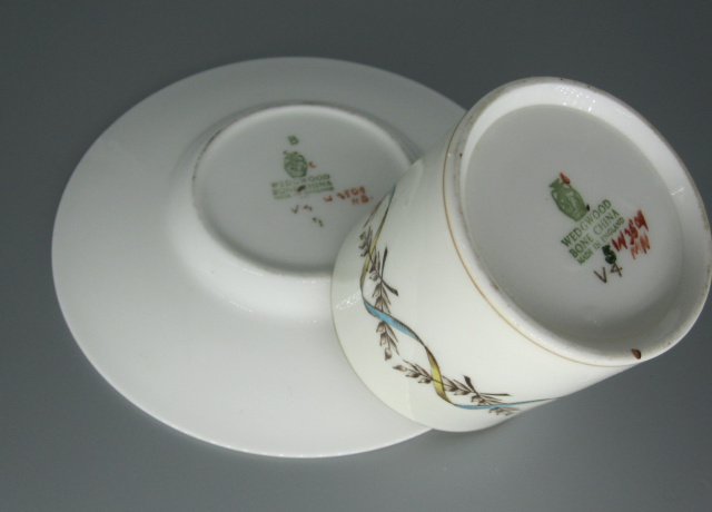 ウェッジウッドWedgwood  サンドリングハムブルー  カップ＆ソーサー  ボンド　【ウェッジウッド廃盤品/個数限定】